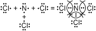 Схема образования вещества Cl3N