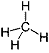 Структурная формула метана CH4