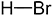 Структурная формула бромоводородной кислоты