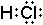 Электронная формула соляной кислоты или хлороводорода HCl