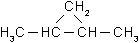 Структурная формула 1,2-диметилциклопропана C5H10