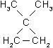 Структурная формула 1,1-диметилциклопропана C5H10