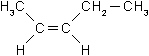 Сокращённая структурная формула цис-пентен-2 C5H10