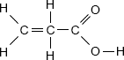 структурная формула акриловой кислоты