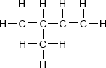 Структурная формула 2-метилбутадиен-1,3
