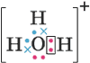 Электронная формула иона гидроксония H3O+